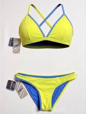 ASICS‎ Kanani Reversible Athletic Bikini Set NWT-size Large